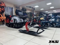 Лыжный модуль IKUDZO (усилен, пласт.лыжи, с подогревом ручек) черно красный