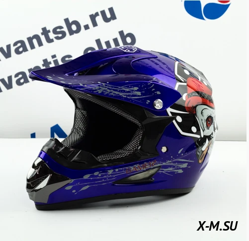 Шлем кроссовый Avantis Game 12, Синий Шлем кроссовый Avantis Game 12, Синий