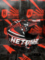 Шлем кроссовый детский HETOSHI Cross-Kids KY-B12 цв.Красно-черно-белый Матовый р.Y-XL