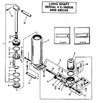 Manual Tilt Components 2-х тактного ПЛМ MERCURY 50EO Серийный номер от 0A721308 и выше